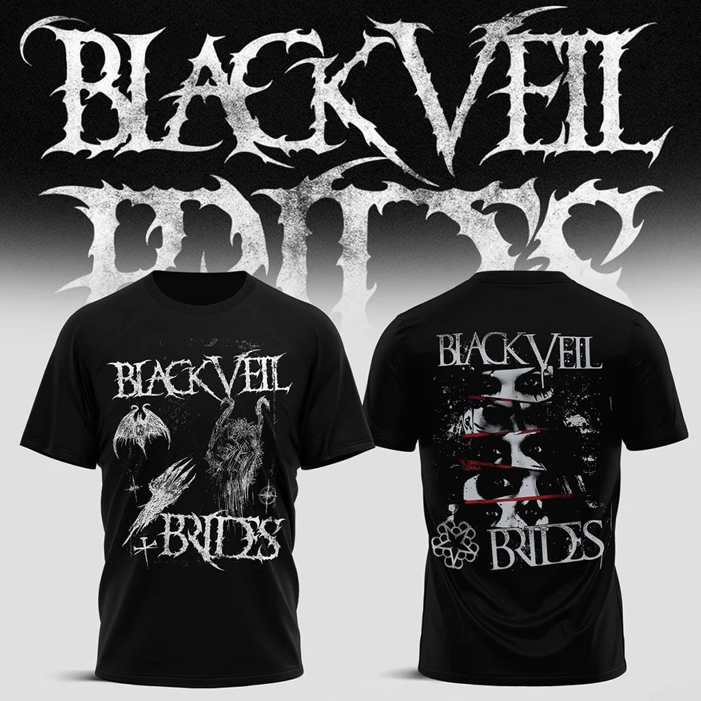 Black Veil Brides Merch Vindica Tour 2026 Gothic Vision T-Shirt BVB Band Shirt Rock Lovers Gift