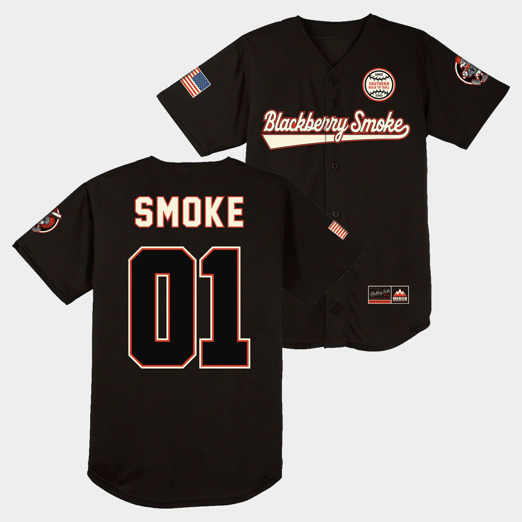 Blackberry Smoke Merch 2026 Blackberry Smoke Baseball Jersey Gifts For Rock Fan