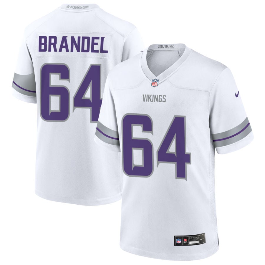 Blake Brandel Minnesota Vikings 2025 Alternate Game Jersey - White