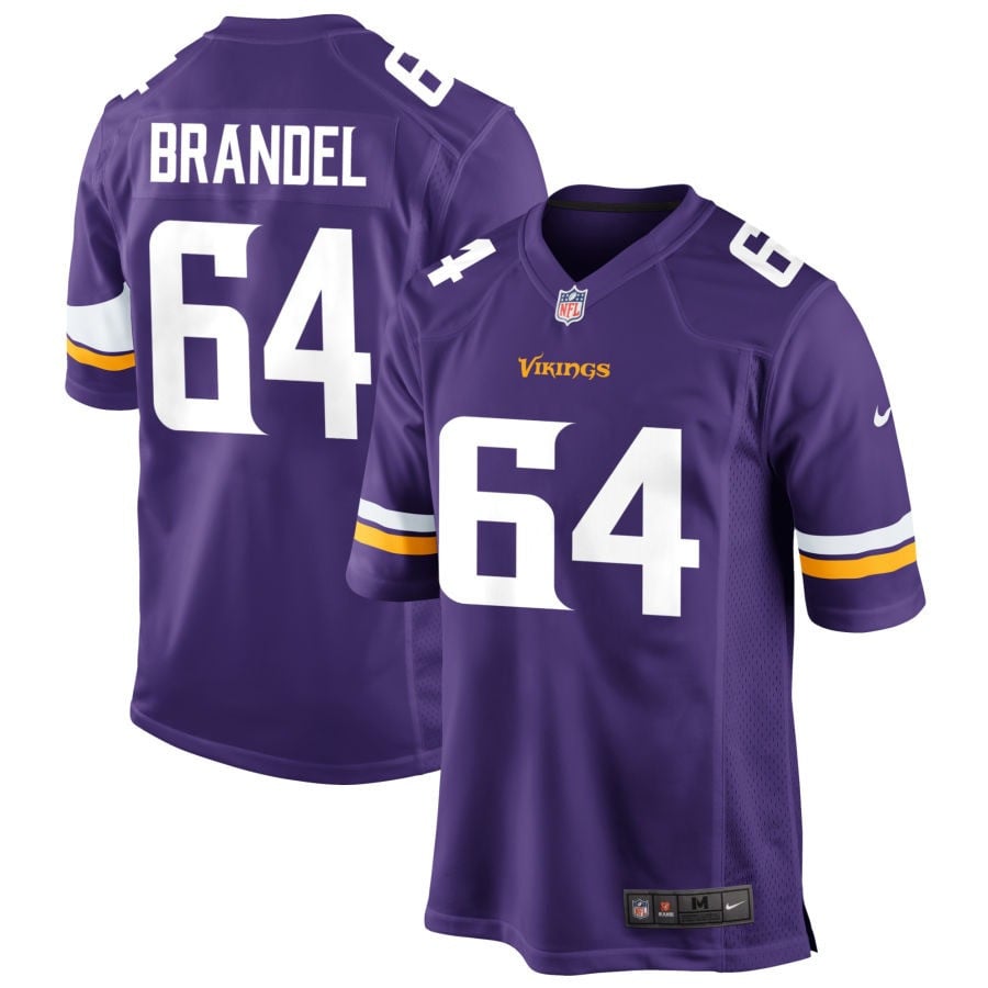 Blake Brandel Minnesota Vikings 2025 Game Jersey - Purple