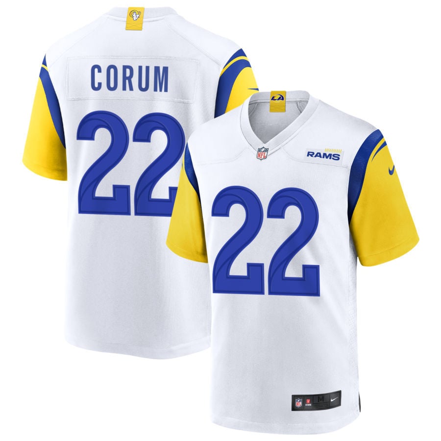 Blake Corum Los Angeles Rams 2025 Alternate Jersey - White