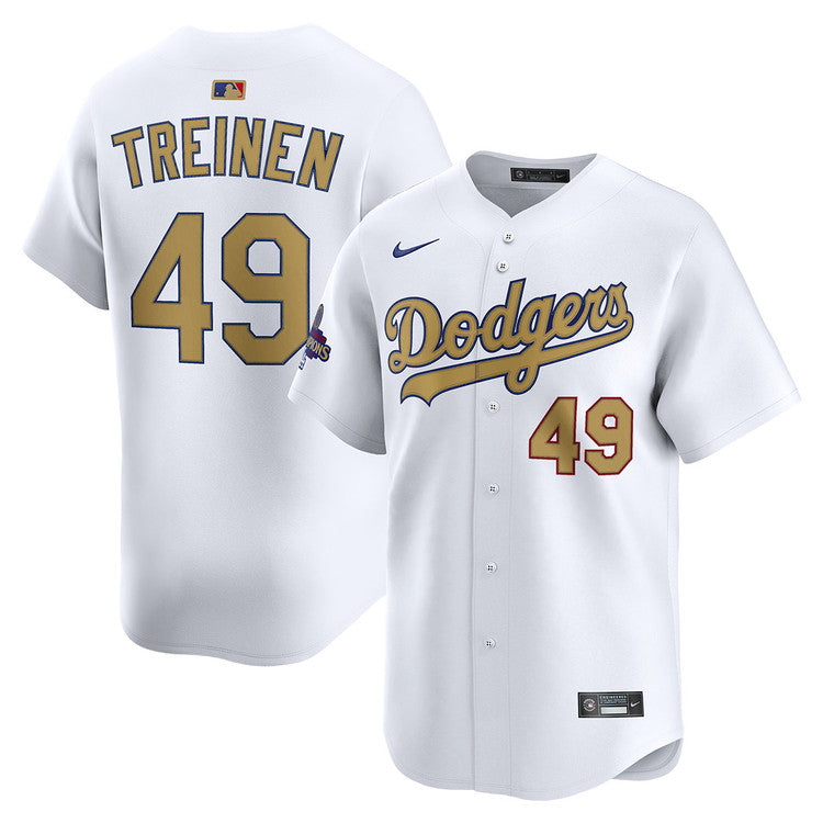 Blake Treinen Los Angeles Dodgers 2026 Home World Series Champions Gold Jersey