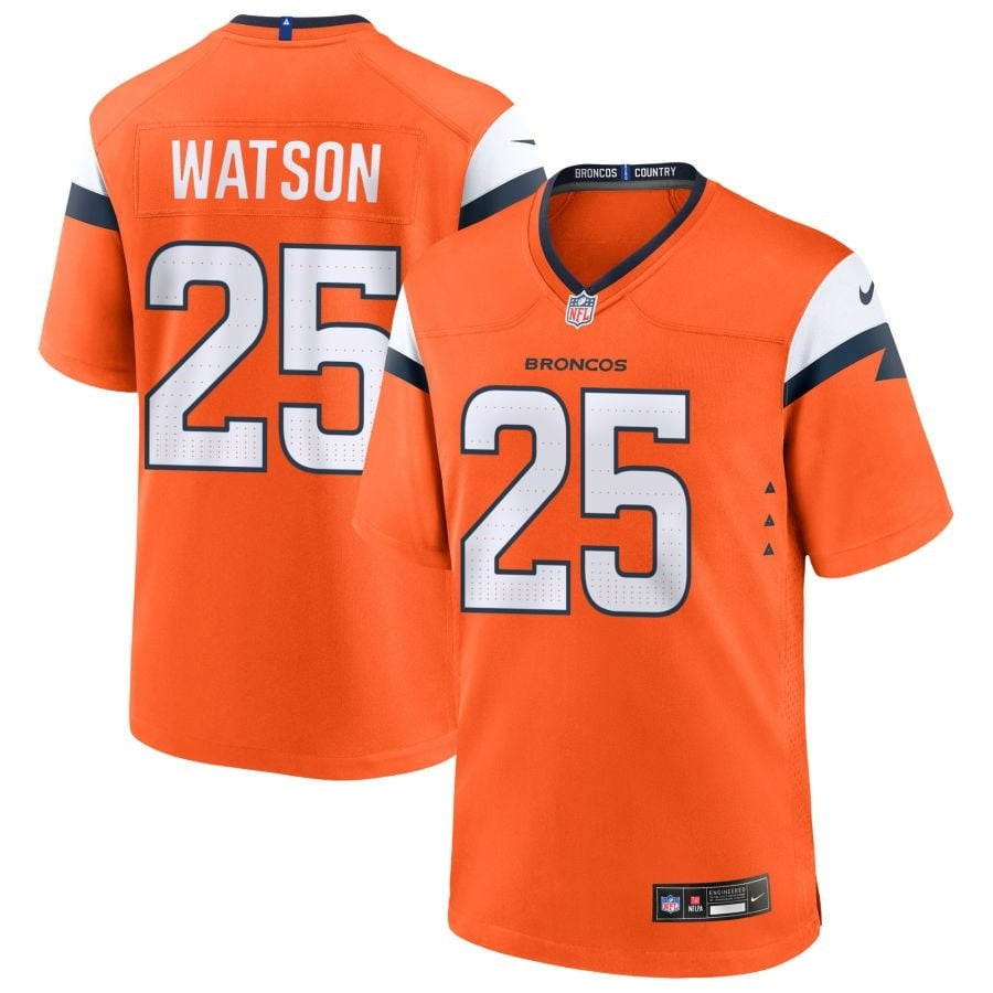 Blake Watson Denver Broncos 2025 Game Jersey - Orange