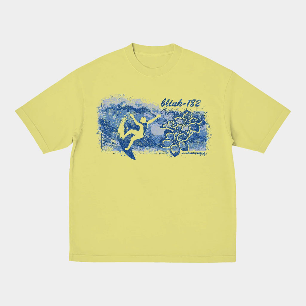Blink 182 Merch 2026 Boomer Surfing T-Shirt Blink 182 Shirt Cool Gifts For Rock Lovers