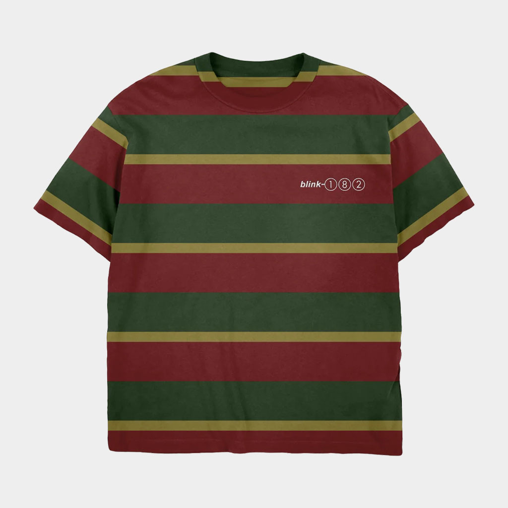 Blink 182 Merch 2026 TOYPAJ Striped T-Shirt Blink 182 Shirt Best Gift For Band Fans