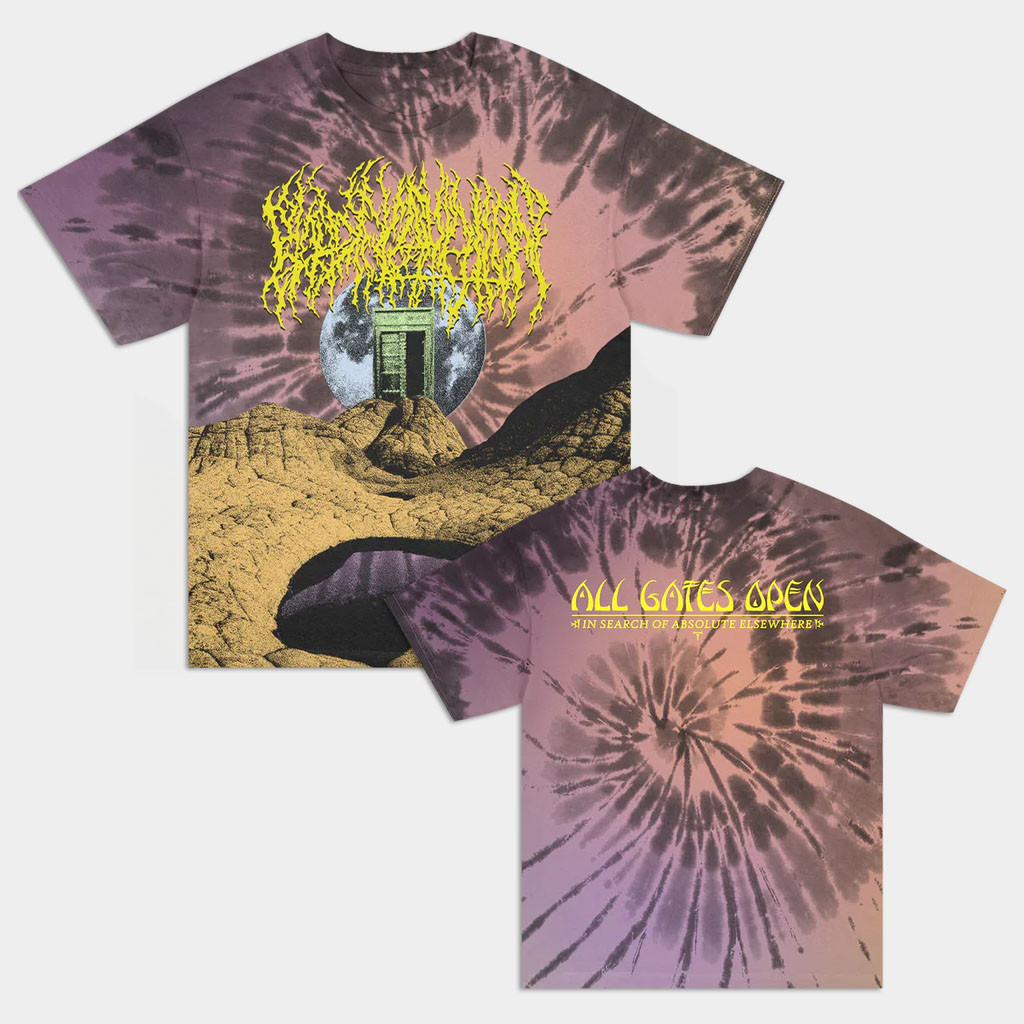 Blood Incantation Merch 2026 All Gates Open Tie Dye T-Shirt Best Gifts For Music Lovers
