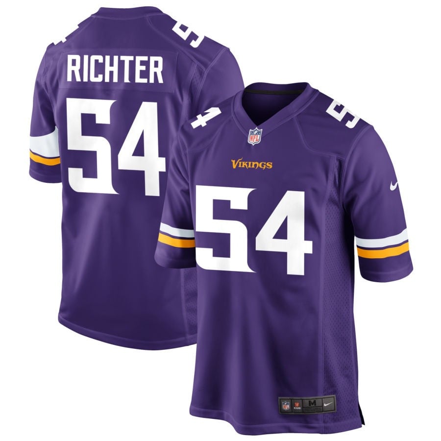 Bo Richter Minnesota Vikings 2025 Game Jersey - Purple