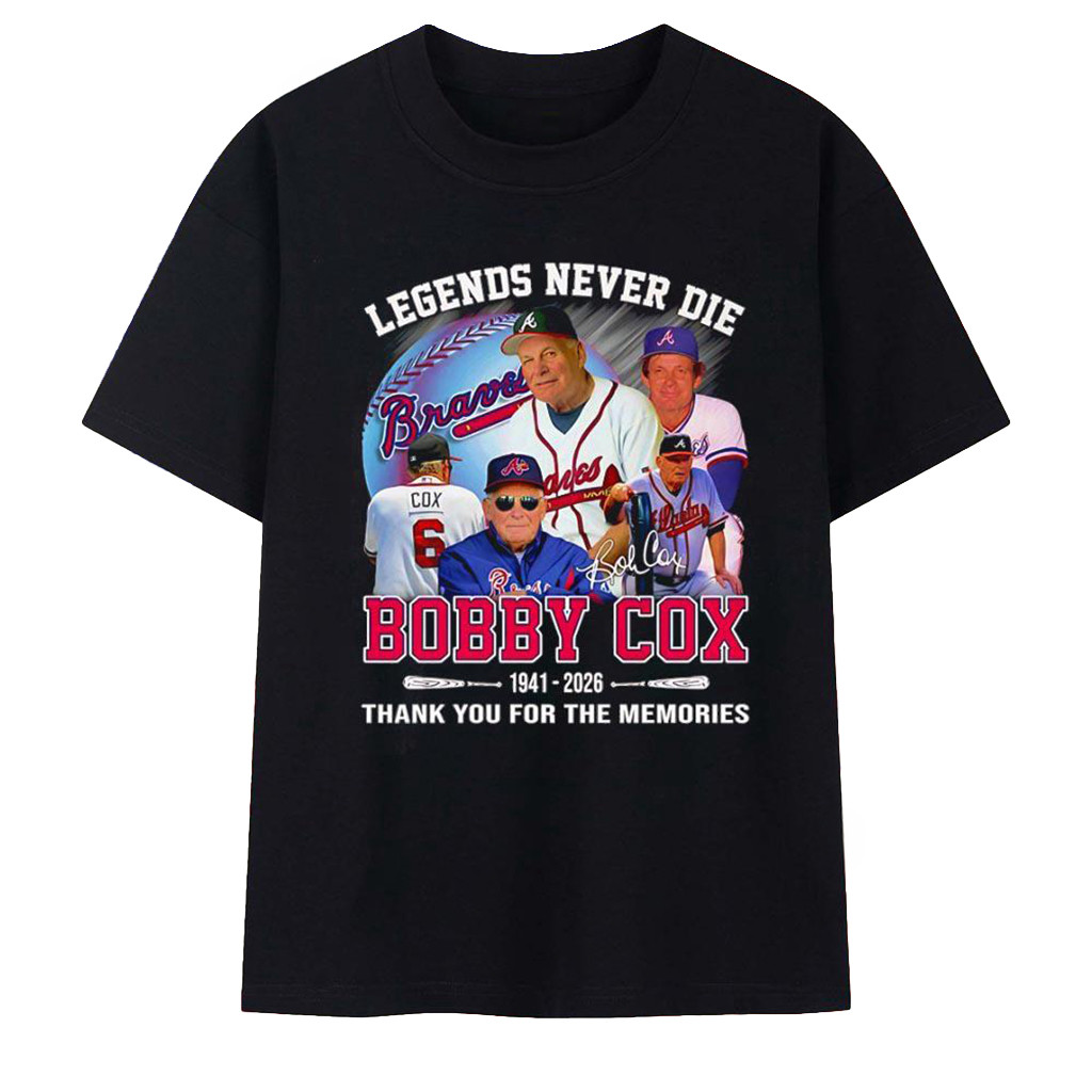 Bobby Cox Atlanta Braves Legends Never Die 1941 2026 Shirt Thank You For The Memories T-Shirt