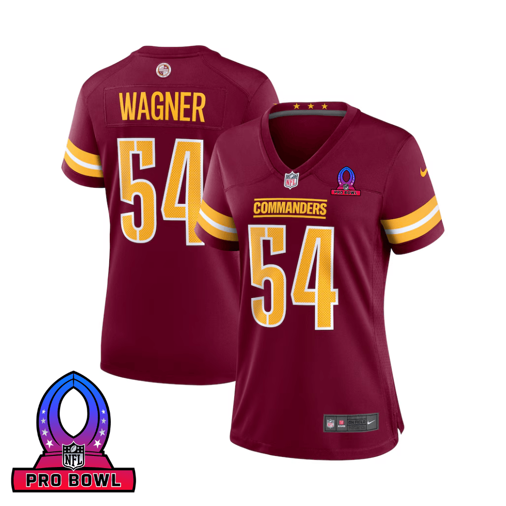 Bobby Wagner Washington Commanders 2025 Pro Bowl Patch Game Jersey - Burgundy