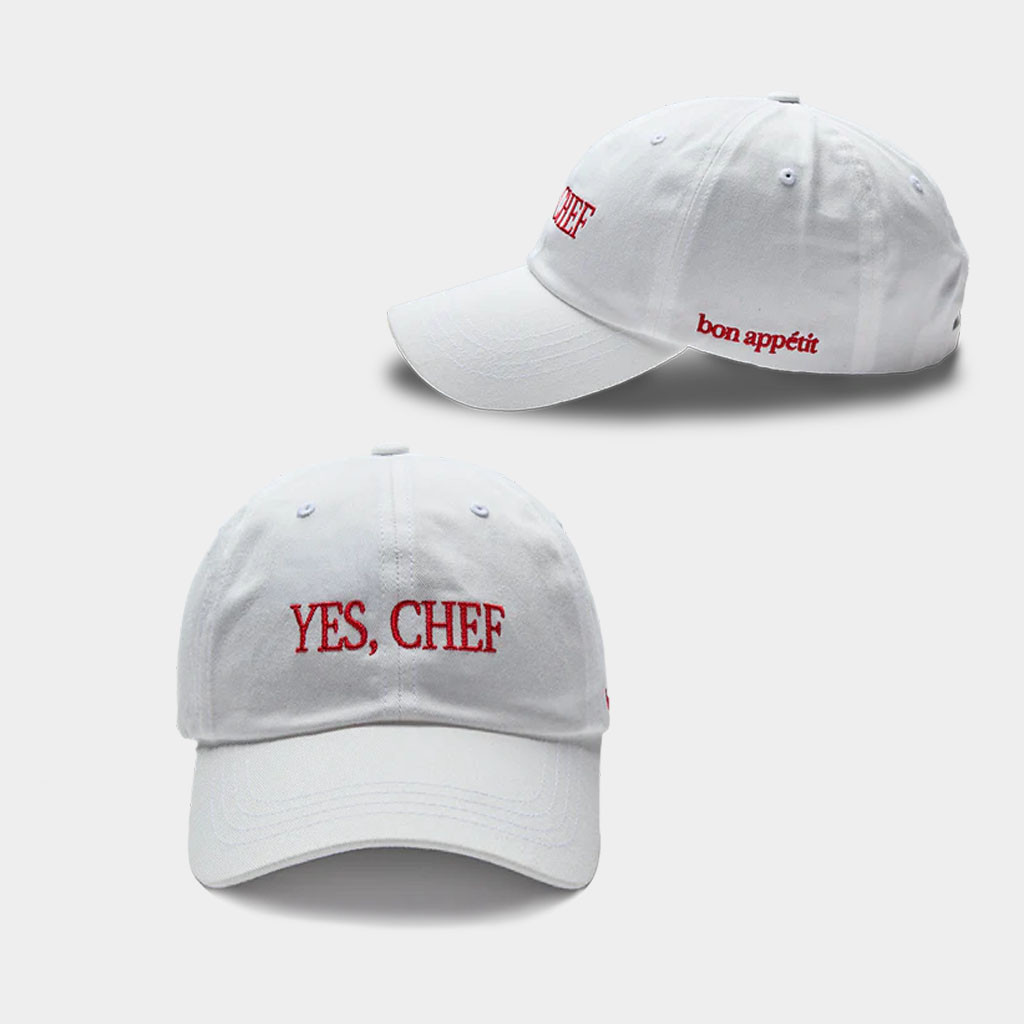 Bon Appetit Merch 2026 Yes Chef White Hat Embroidered Best Gift For Brothers