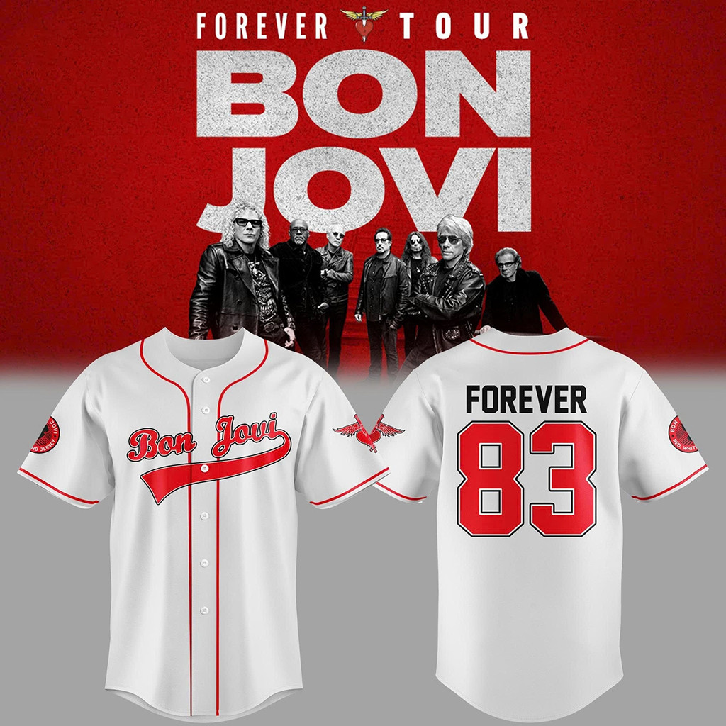 Bon Jovi Madison Square Garden Event 2026 Jersey Bon Jovi Forever Tour Merch Fan Gifts