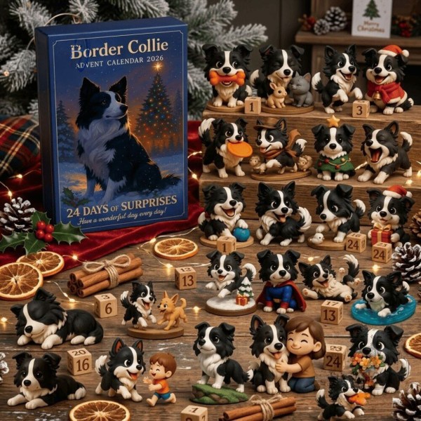 Border Collie Advent Calendar 2026 Christmas Ornaments Holiday Decor Gift For Dog Lovers - Image 2