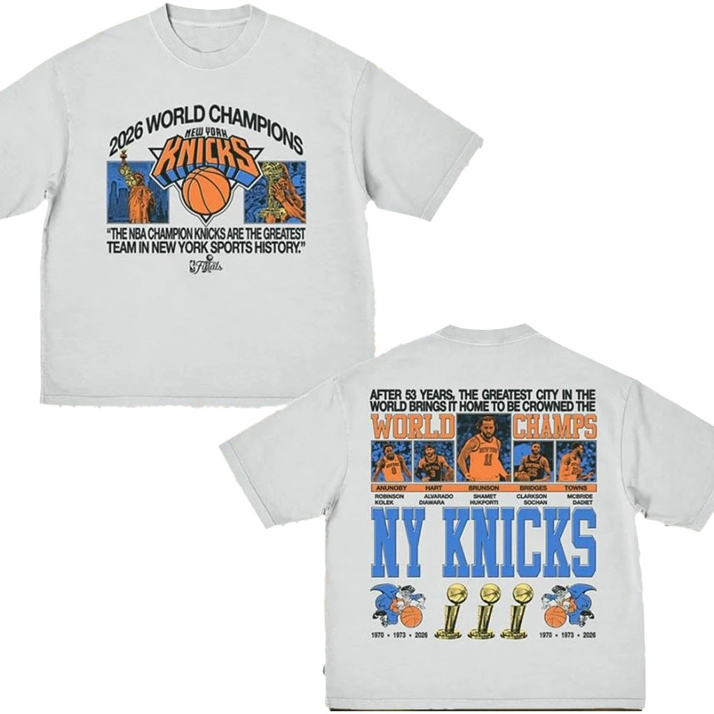 Bored And Tired New York Knicks 2026 World Champions T-shirt