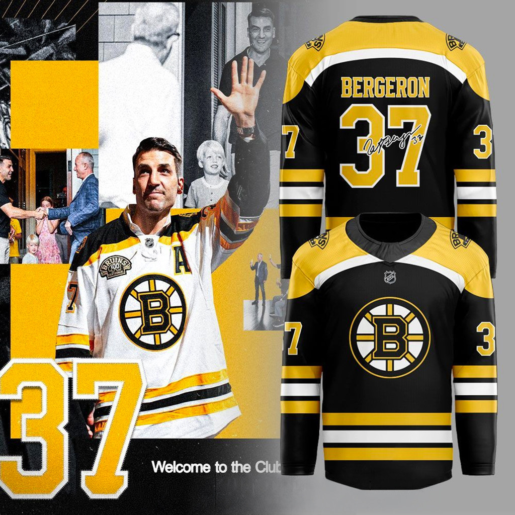 Boston Bruins X Patrice Bergeron Forever A Cornerstone Of Bruins History Hockey Jersey Fan Merch