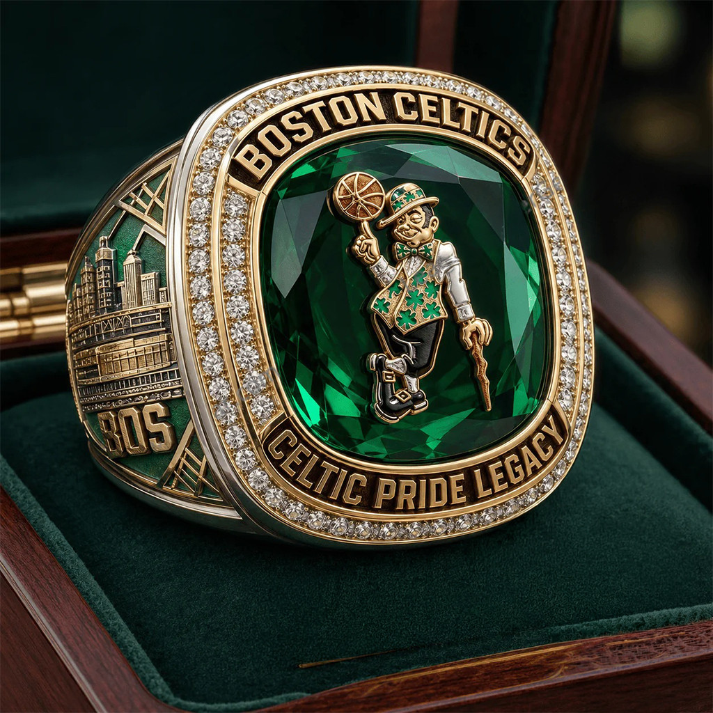 Boston Celtics Celtic Pride Legacy Championship Ring Boston Celtics Merch Basketball Fan Gifts