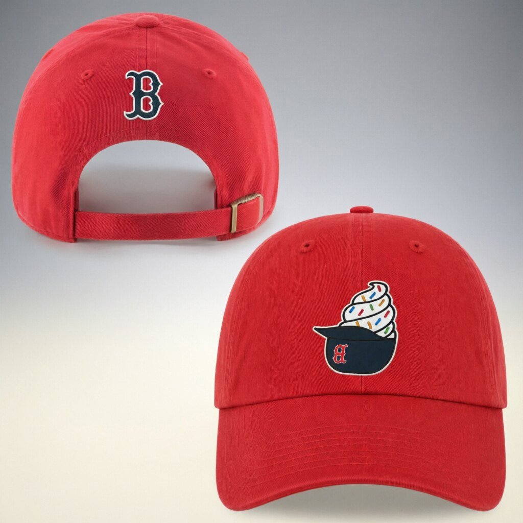 Boston Red Sox Ice Cream 2026 Hat Red Sox Merch Present For Baseball Fans
