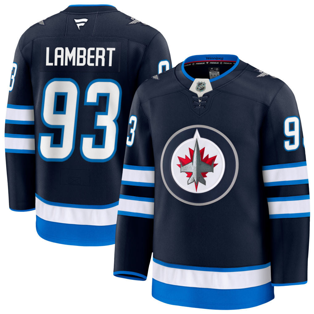 Brad Lambert Winnipeg Jets 2025 Home Premium Jersey - Navy 1 Brad Lambert Winnipeg Jets 2025 Home Premium Jersey - Navy