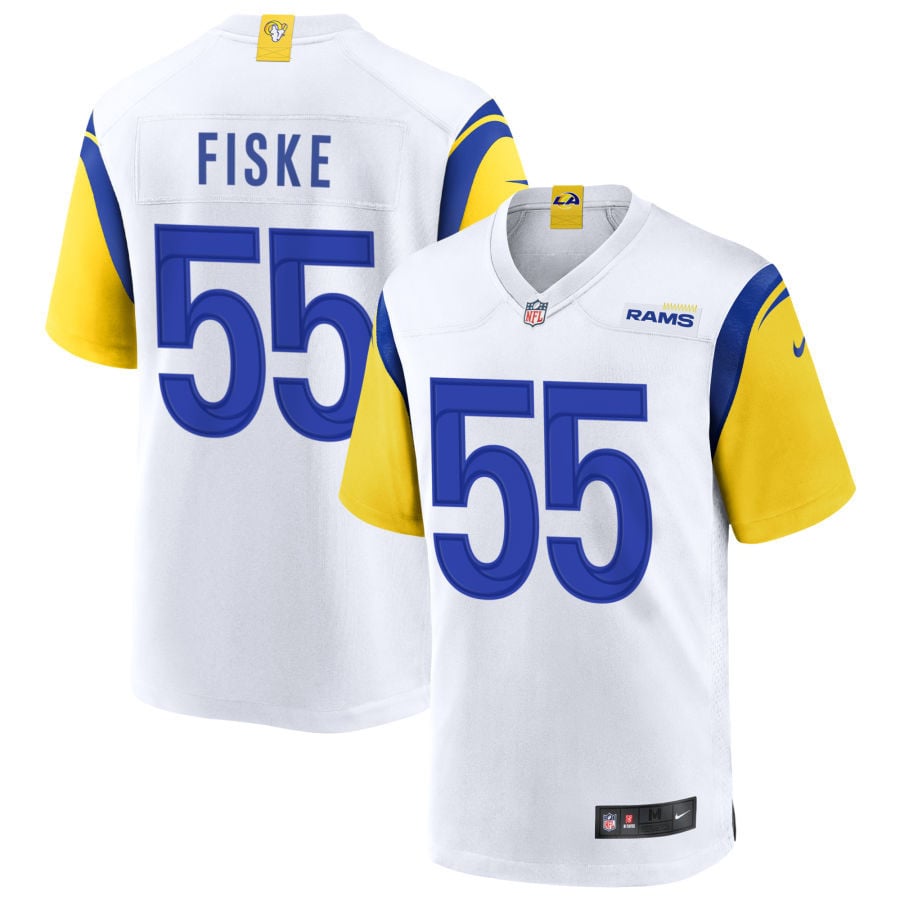 Braden Fiske Los Angeles Rams 2025 Alternate Jersey - White