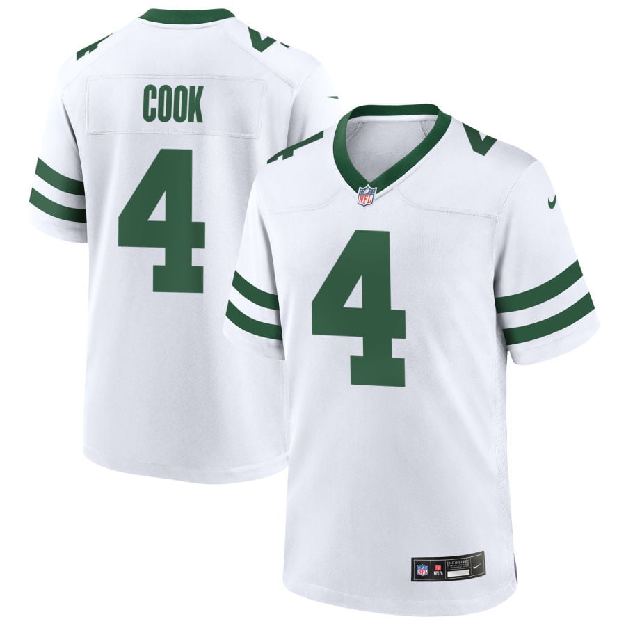 Brady Cook New York Jets 2025 Game Jersey - Legacy White