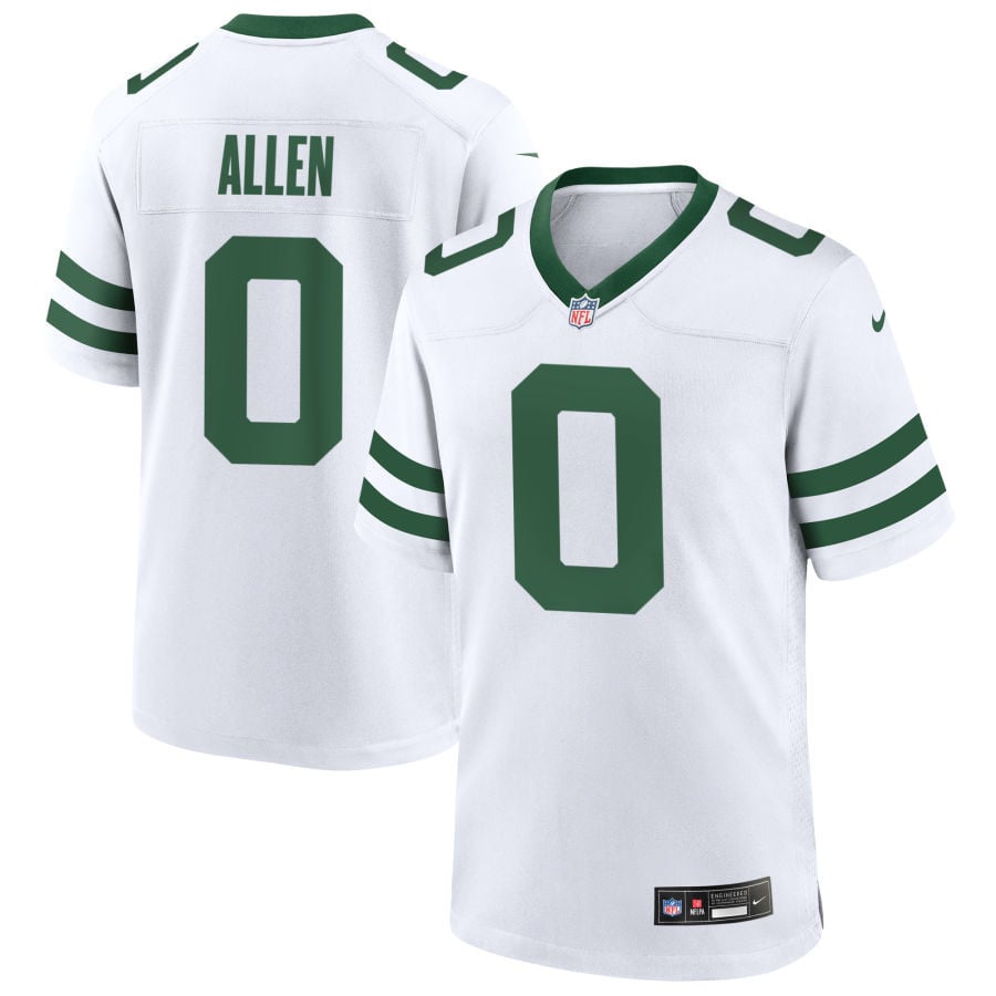 Braelon Allen New York Jets 2025 Game Jersey - Legacy White