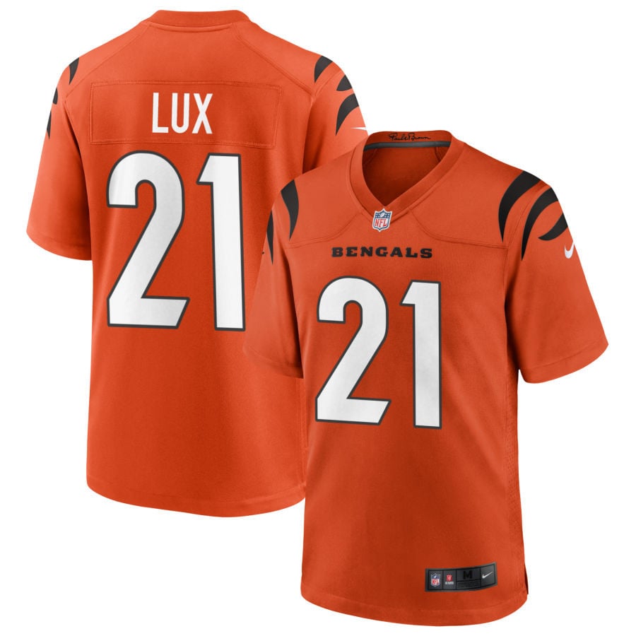 Bralyn Lux Cincinnati Bengals 2025 Alternate Game Jersey - Orange
