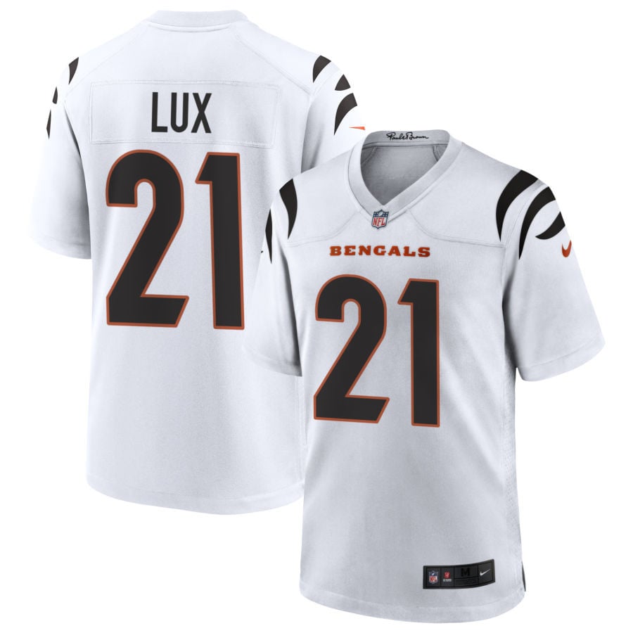 Bralyn Lux Cincinnati Bengals 2025 Game Jersey - White