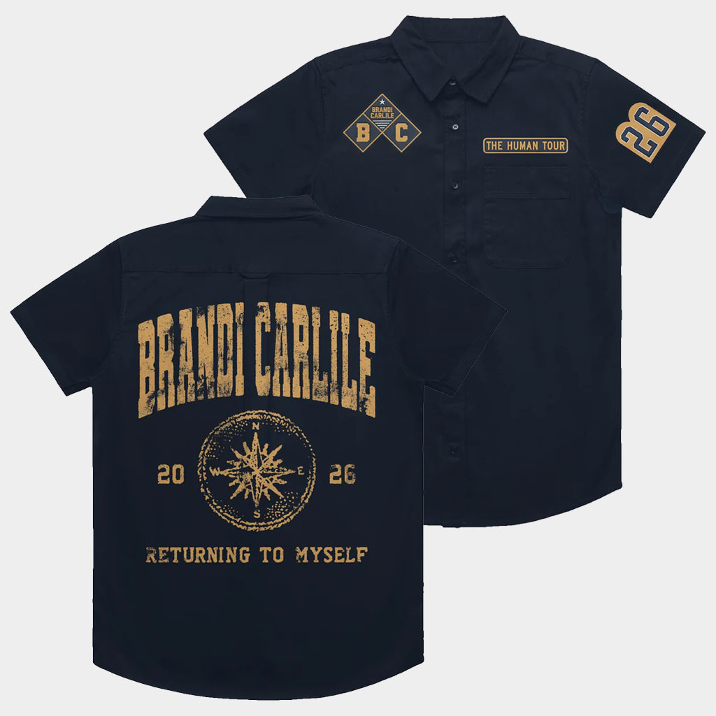 Brandi Carlile Merch The Human Tour Button Up Shirt Returning To Myself Shirts Fan Gifts