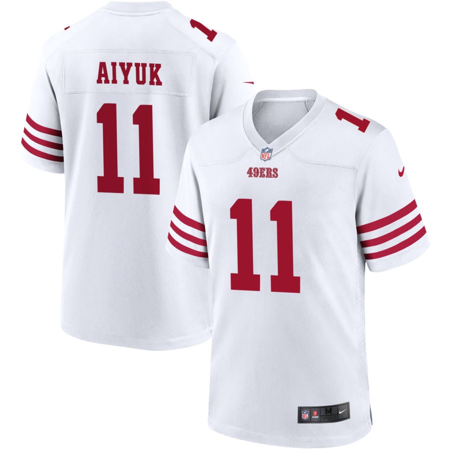 Brandon Aiyuk San Francisco 49ers 2025 Game Player Jersey - White