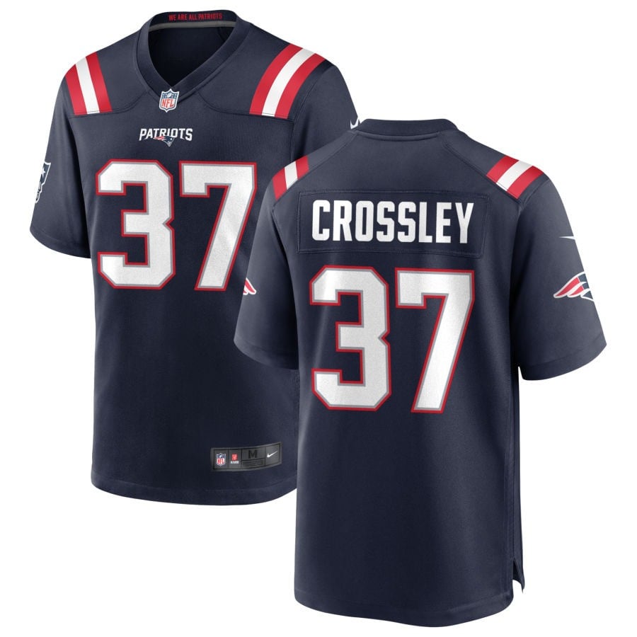 Brandon Crossley New England Patriots 2025 Game Jersey - Navy