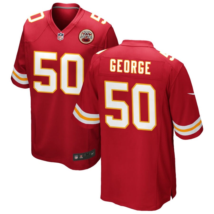 Brandon George Kansas City Chiefs 2025 Game Jersey - Red