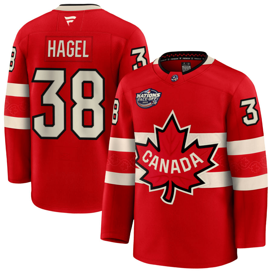 Brandon Hagel Canada 2025 4 Nations Face-Off Premium Red Jersey