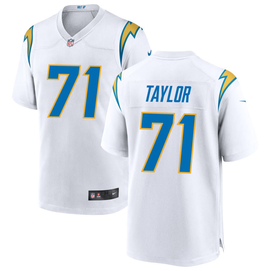 Branson Taylor Los Angeles Chargers 2025 Game Jersey - White
