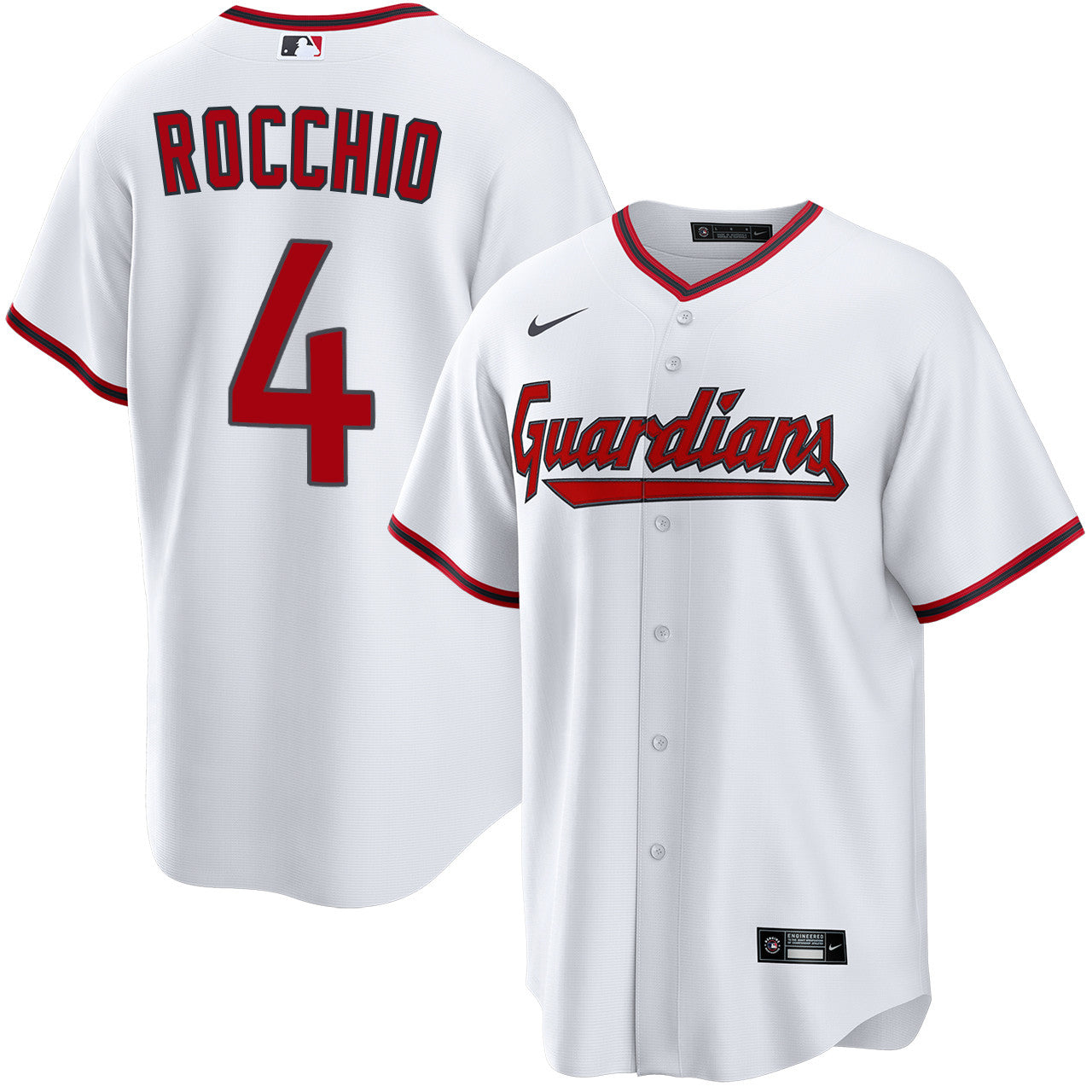 Brayan Rocchio Cleveland Guardians 2026 Home Jersey - White