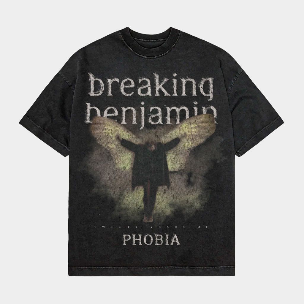 Breaking Benjamin Merch Phobia 20 Year Anniversary Collection 2026 Phobia Album T-Shirt Gifts