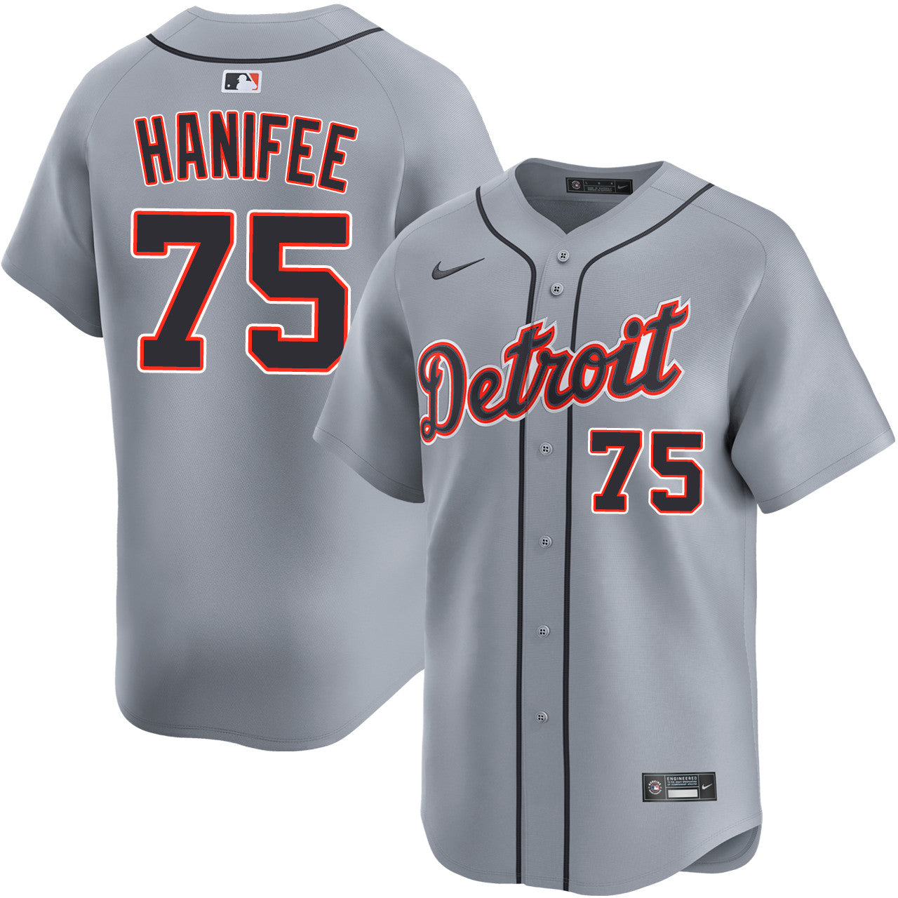 Brenan Hanifee Detroit Tigers 2026 Road Limited Jersey - Grey
