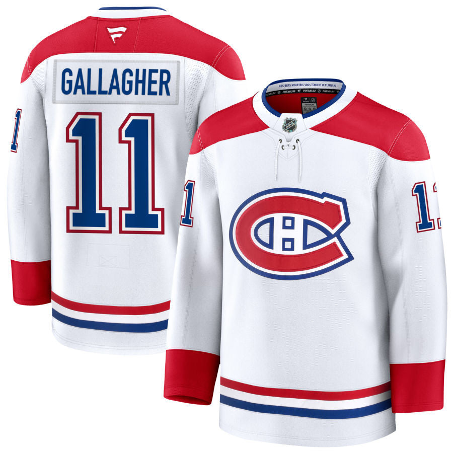 Brendan Gallagher Montreal Canadiens 2025 Away Jersey - White 1 Brendan Gallagher Montreal Canadiens 2025 Away Jersey - White
