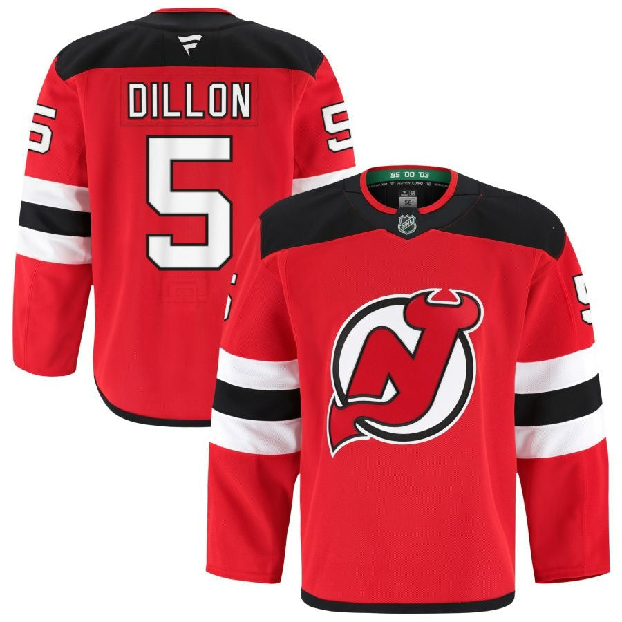 Brenden Dillon New Jersey Devils 2025 Home Pro Jersey - Red 1 Brenden Dillon New Jersey Devils 2025 Home Pro Jersey - Red