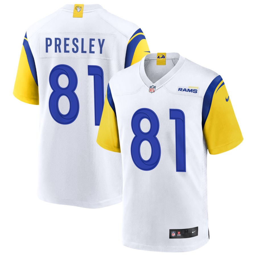 Brennan Presley Los Angeles Rams 2025 Alternate Jersey - White