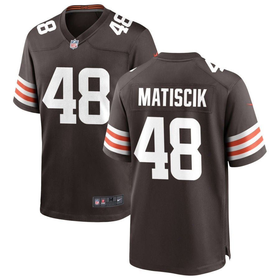 Brent Matiscik Cleveland Browns 2025 Game Jersey - Brown