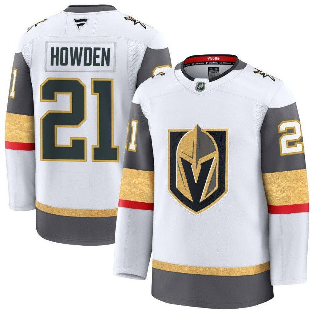 Brett Howden Vegas Golden Knights 2025 Away Premium Jersey - White 1 Brett Howden Vegas Golden Knights 2025 Away Premium Jersey - White