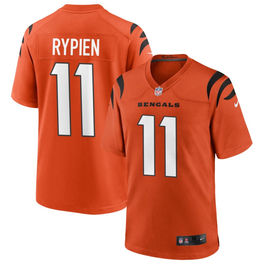 Brett Rypien Cincinnati Bengals 2025 Alternate Game Jersey - Orange