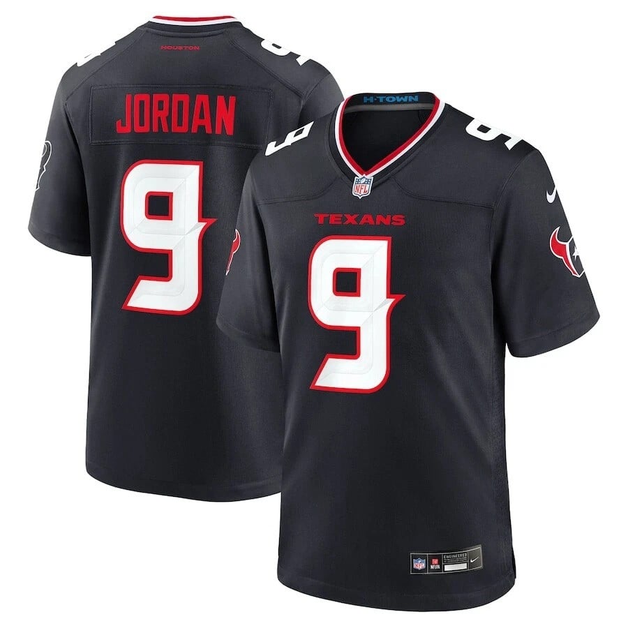 Brevin Jordan Houston Texans 2025 Official Game Jersey - Navy