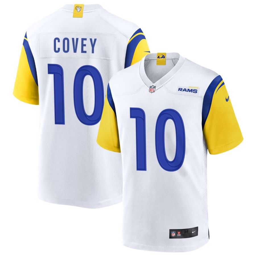 Britain Covey Los Angeles Rams 2025 Alternate Jersey - White