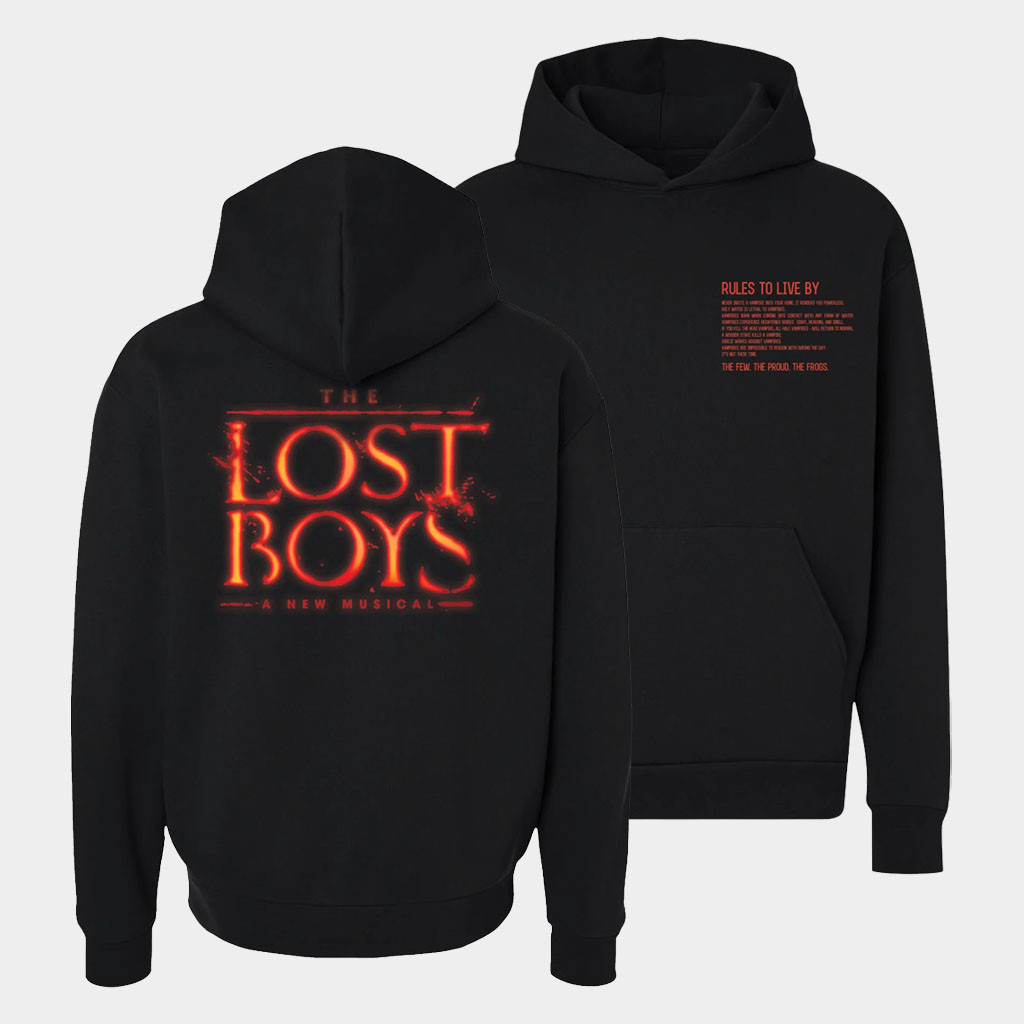 Broadway Merch 2026 THE LOST BOYS Rules Hoodie Gift Ideas For Husband