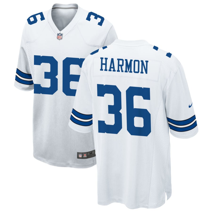 Bruce Harmon Dallas Cowboys 2025 Game Jersey - White