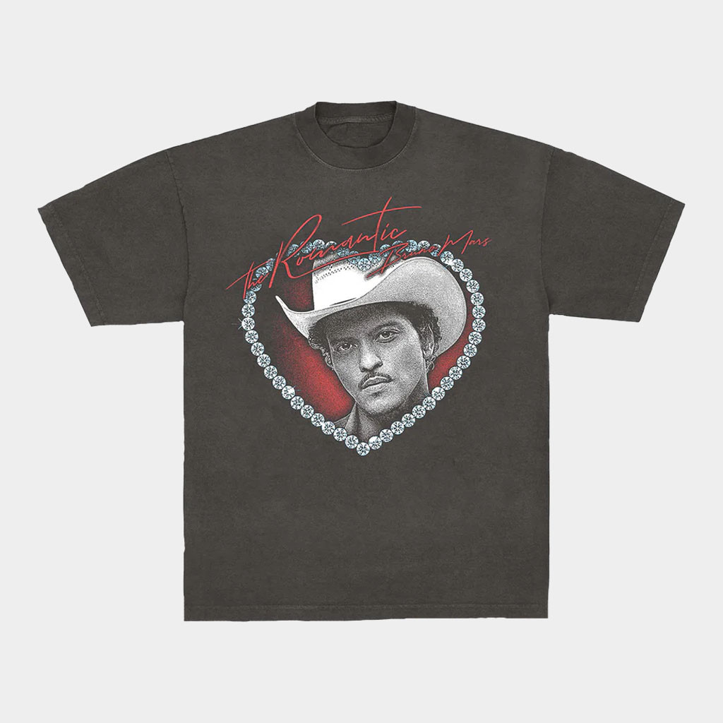 Bruno Mars Merch 2026 Win Your Heart Tour T-Shirt The Romantic Tour Merch Gifts For Music Fans