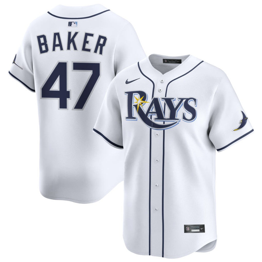 Bryan Baker Tampa Bay Rays 2026 Home Limited Jersey - White