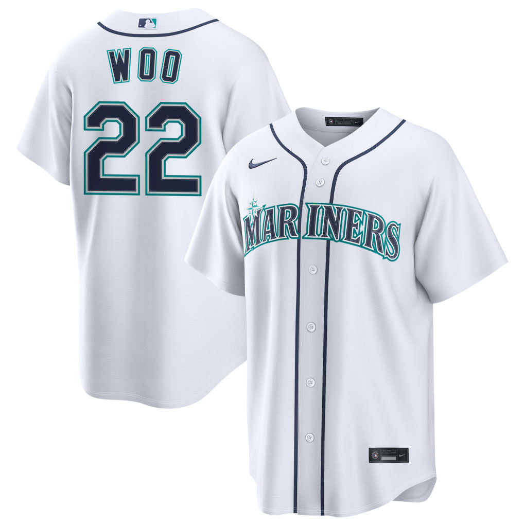 Bryan Woo Seattle Mariners 2026 Home Jersey - White