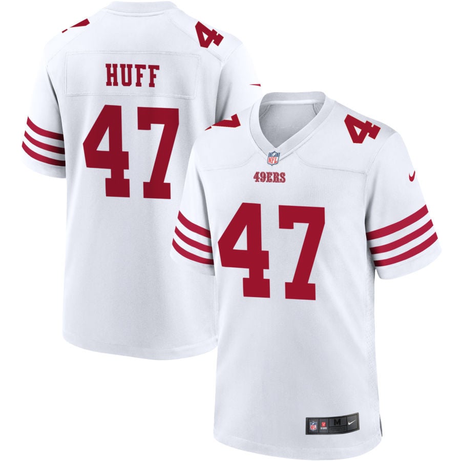 Bryce Huff San Francisco 49ers 2025 Game Player Jersey - White