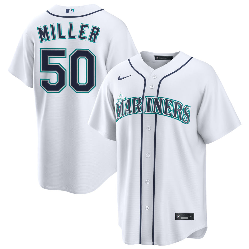Bryce Miller Seattle Mariners 2026 Home Jersey - White
